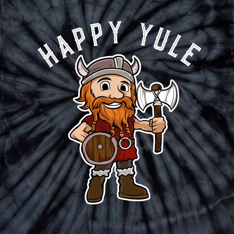 Happy Yule Norse Viking Pagan Christmas Tie-Dye T-Shirt