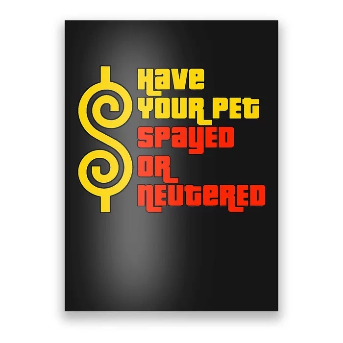 Have Your Pet Spayed Or Neutered Right Game Show Poster