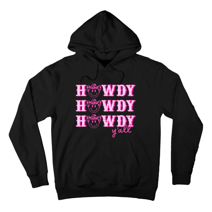 Howdy Y'all Rodeo Western Country Southern Cow Cow Tall Hoodie