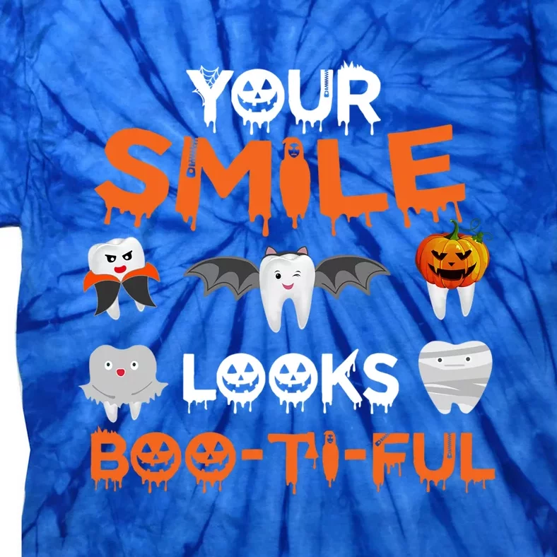 Halloween Your Smile Looks Bootiful Dental Hygienist Cute Gift Tie-Dye T-Shirt