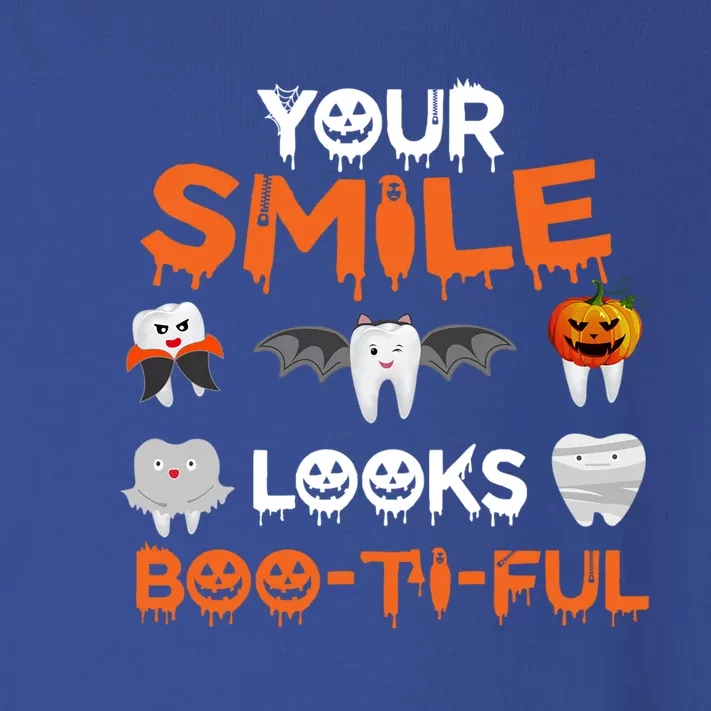 Halloween Your Smile Looks Bootiful Dental Hygienist Cute Gift Toddler Long Sleeve Shirt