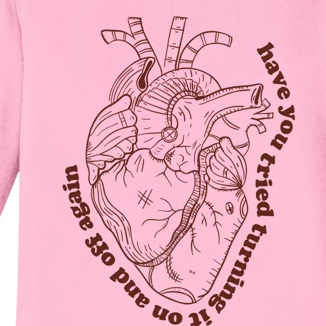 Have You Tired Heart Anatomy Cardiac Surgeon Baby Long Sleeve Bodysuit