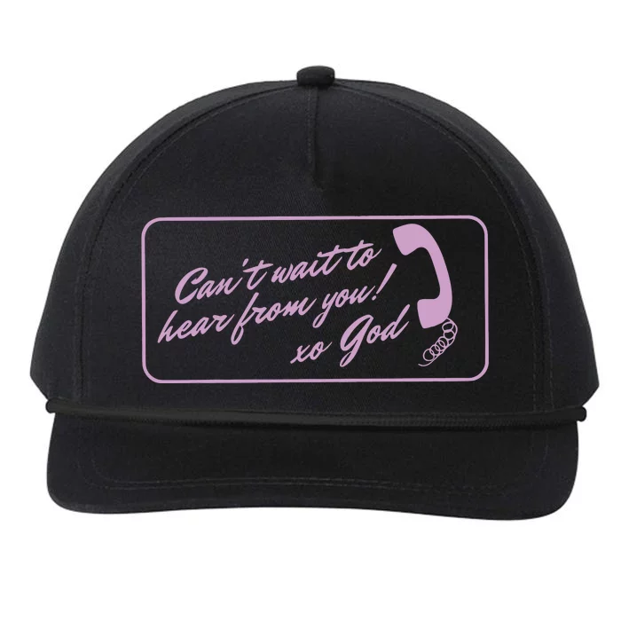 Have You Talked To God Lately Oversized Christian God Snapback Five-Panel Rope Hat