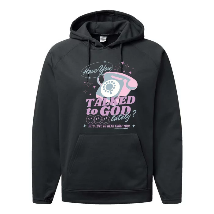 Have You Talked To God Lately Oversized Christian God Jesus Performance Fleece Hoodie