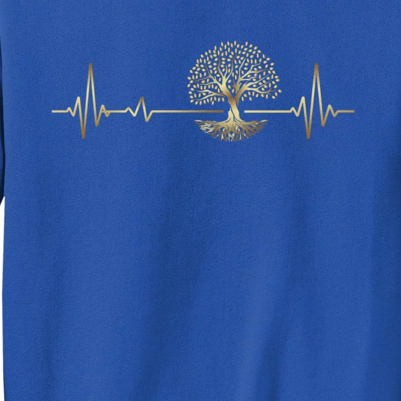 Heartbeat Yggdrasil Tree Of Life Viking Runes Gift Sweatshirt