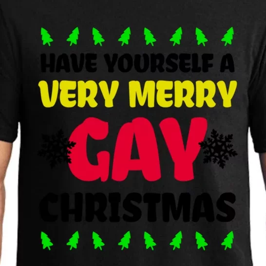 Have Yourself Very Merry Design Gay Christmas Gift Pajama Set