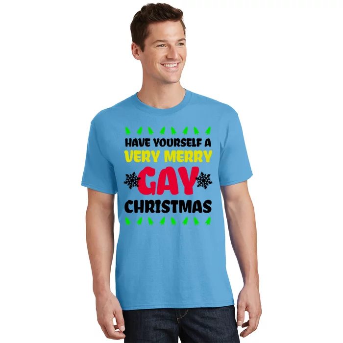 Have Yourself Very Merry Design Gay Christmas Gift T-Shirt