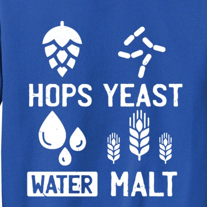 Hops Yeast Water Malt Beer Gift Tall Sweatshirt