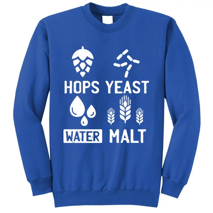 Hops Yeast Water Malt Beer Gift Tall Sweatshirt