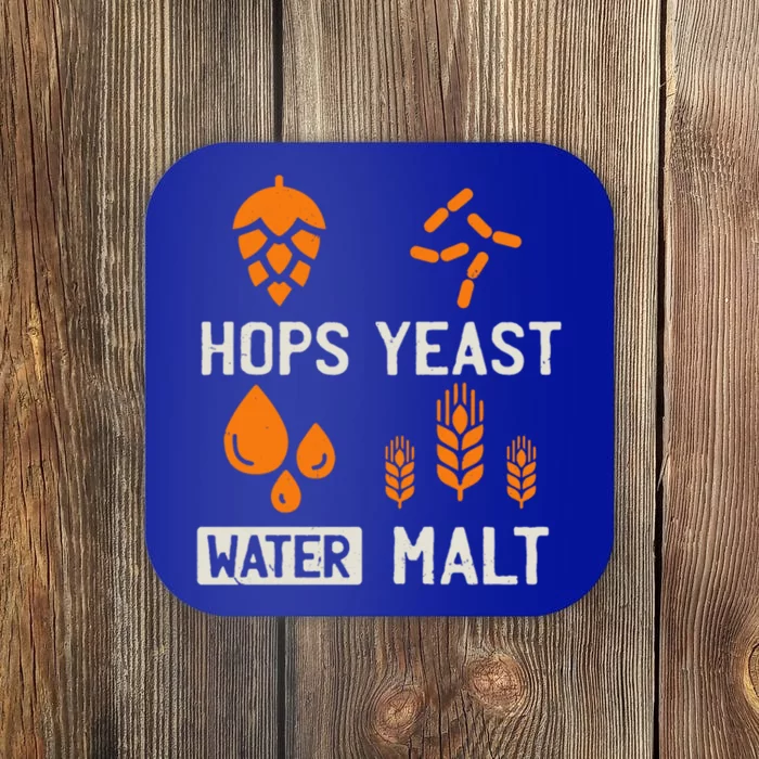 Hops Yeast Water Malt Beer Funny Gift Coaster