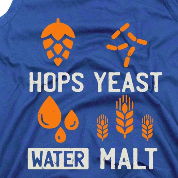 Hops Yeast Water Malt Beer Funny Gift Tank Top