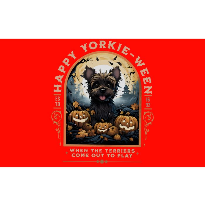 Happy Yorkie Ween Est 1962 When The Terriers Come Out To Play Bumper Sticker