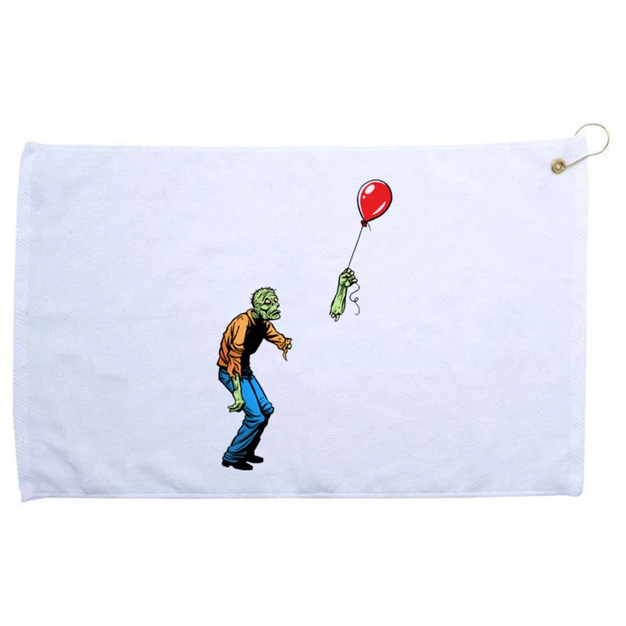 Halloween Zombie Balloon Funny Cut Off Arm Grommeted Golf Towel