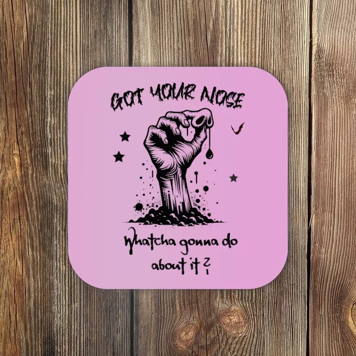 Halloween Zombie Got Your Nose Silly Gag Gift Coaster