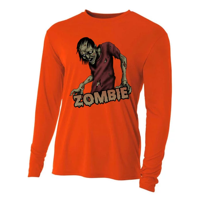 Horror Zombie Halloween Cooling Performance Long Sleeve Crew