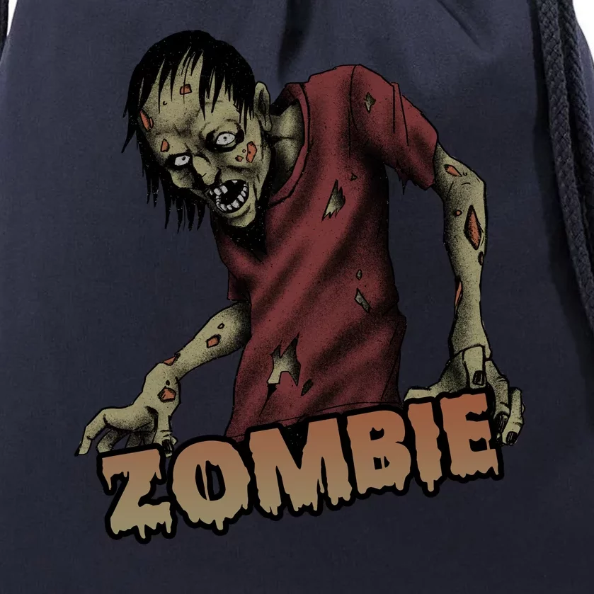 Horror Zombie Halloween Drawstring Bag