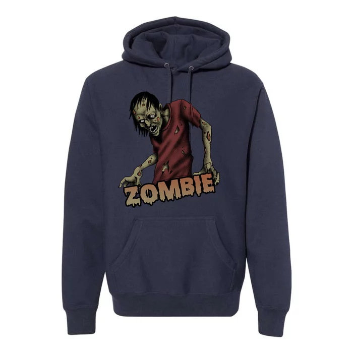 Horror Zombie Halloween Premium Hoodie