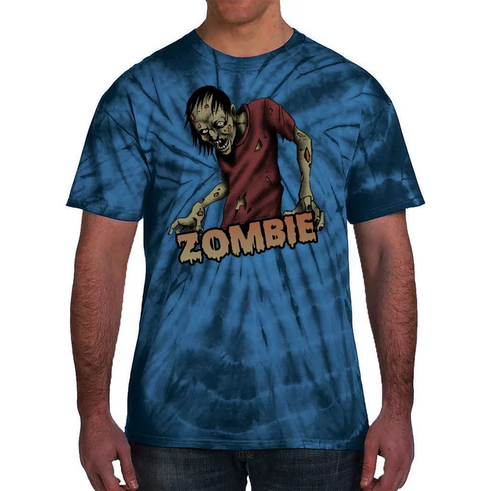 Horror Zombie Halloween Tie-Dye T-Shirt