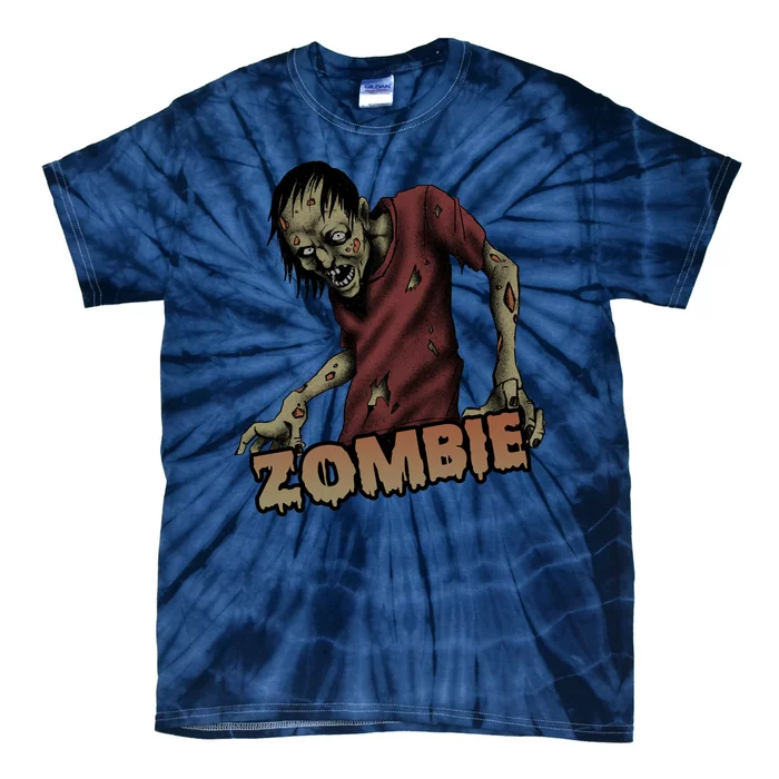 Horror Zombie Halloween Tie-Dye T-Shirt