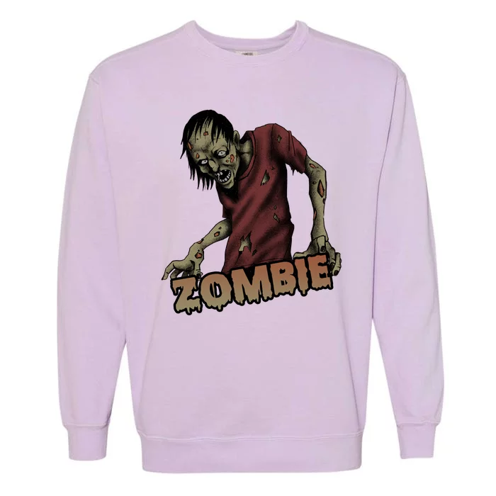 Horror Zombie Halloween Garment-Dyed Sweatshirt