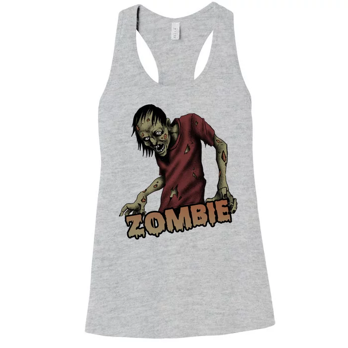 Horror Zombie Halloween Women's Racerback Tank