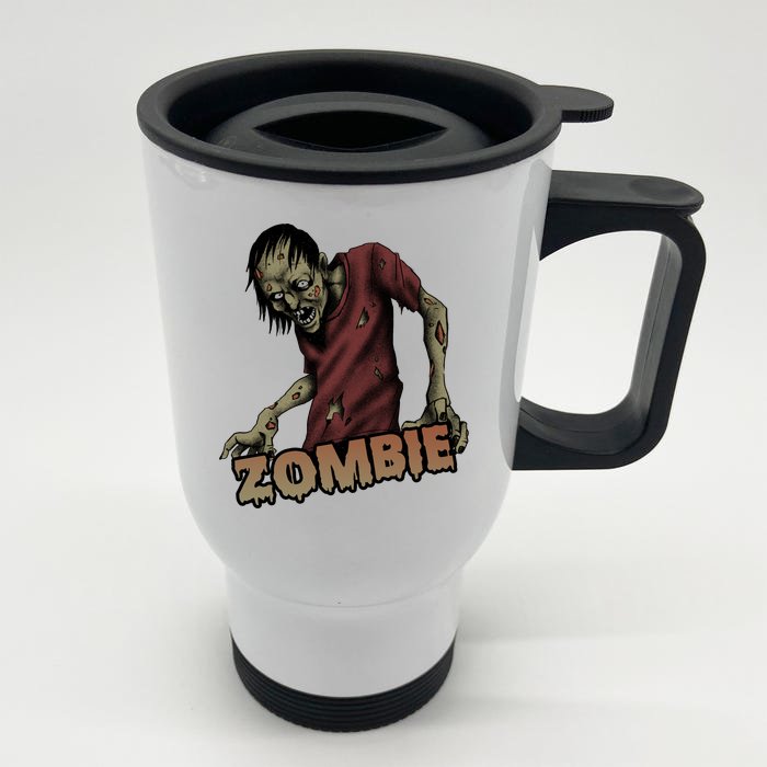 Horror Zombie Halloween Front & Back Stainless Steel Travel Mug