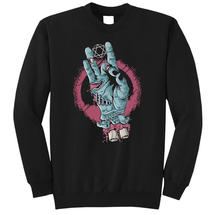 Halloween Zombie Hand Tall Sweatshirt