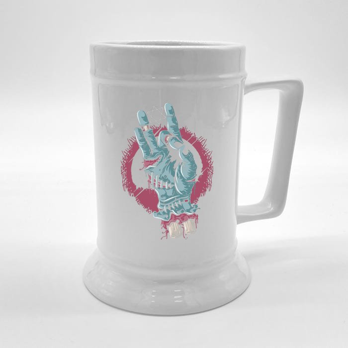 Halloween Zombie Hand Front & Back Beer Stein