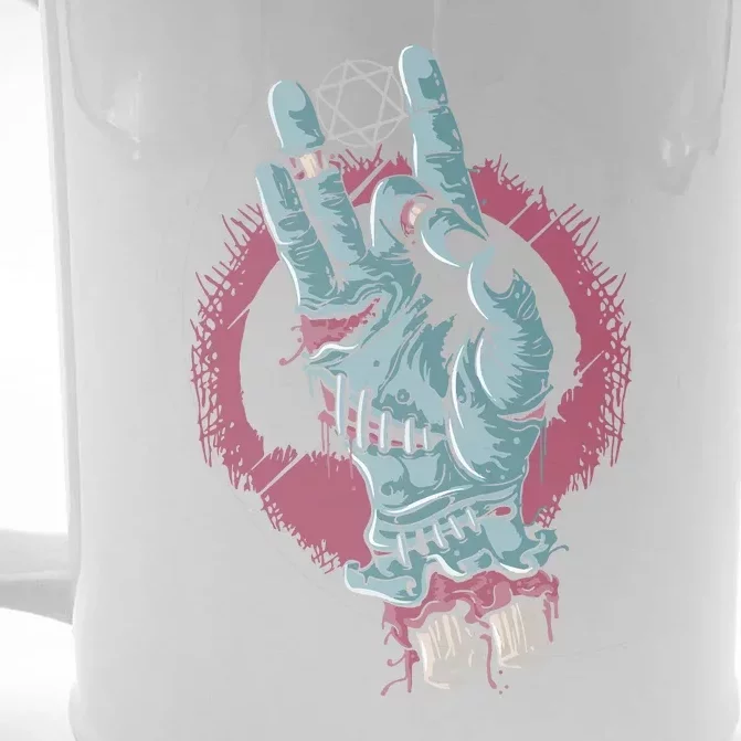 Halloween Zombie Hand Front & Back Beer Stein