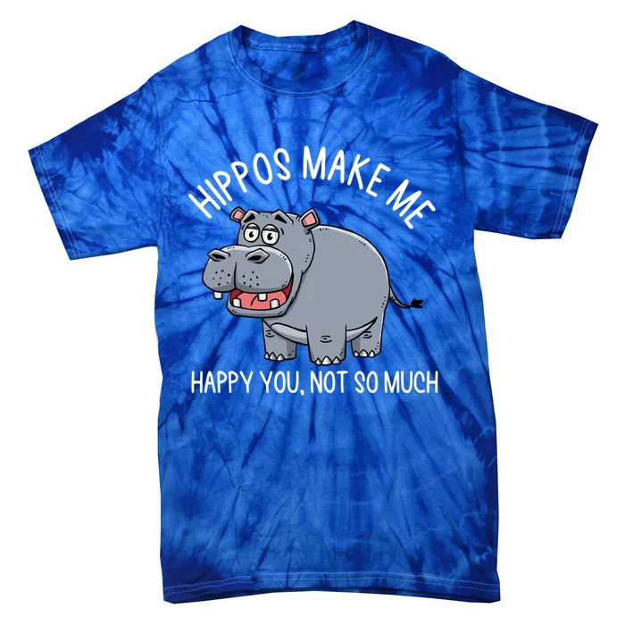 Hippopotamus Zookeeper Hippotology Hippo Lover Gift Tie-Dye T-Shirt