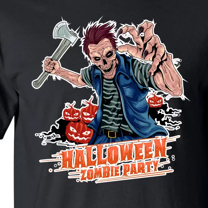 Halloween Zombie Party Pumpkin Patch Zombies Funny Tall T-Shirt