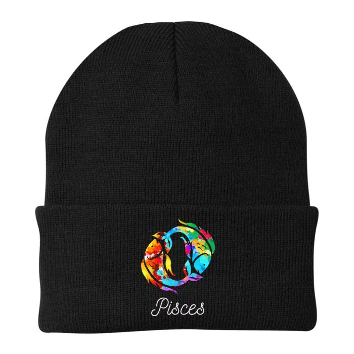 Horoscope Zodiac Sign Pisces Knit Cap Winter Beanie