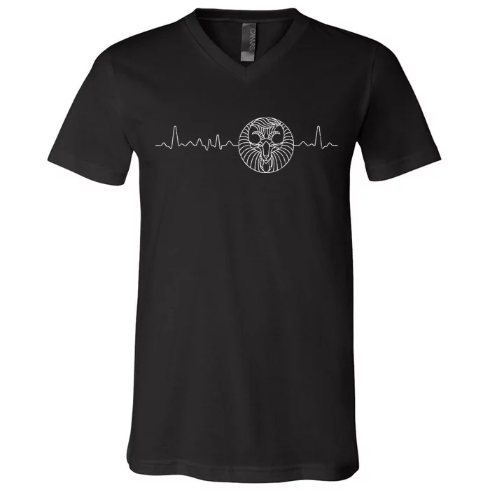 Heartbeat Zodiac Sign Astrology Apparel Funny Horoscope V-Neck T-Shirt