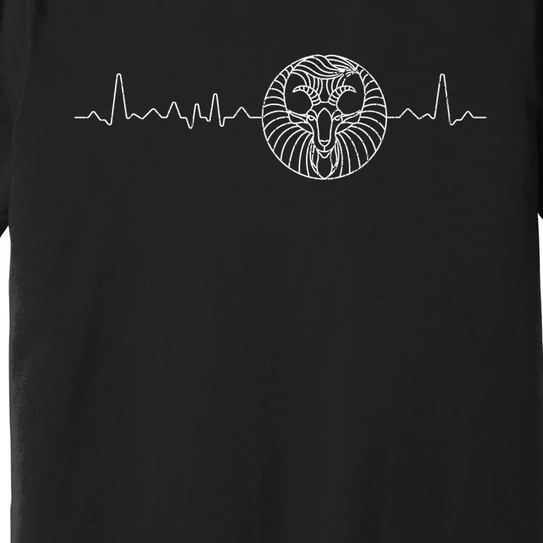 Heartbeat Zodiac Sign Astrology Apparel Funny Horoscope Premium T-Shirt