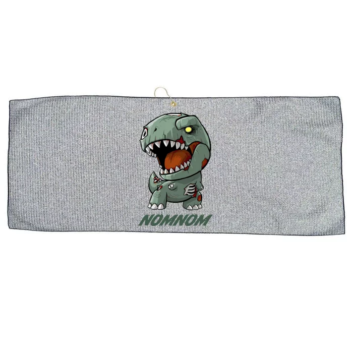 Halloween Zombie Trex NomNom Large Microfiber Waffle Golf Towel