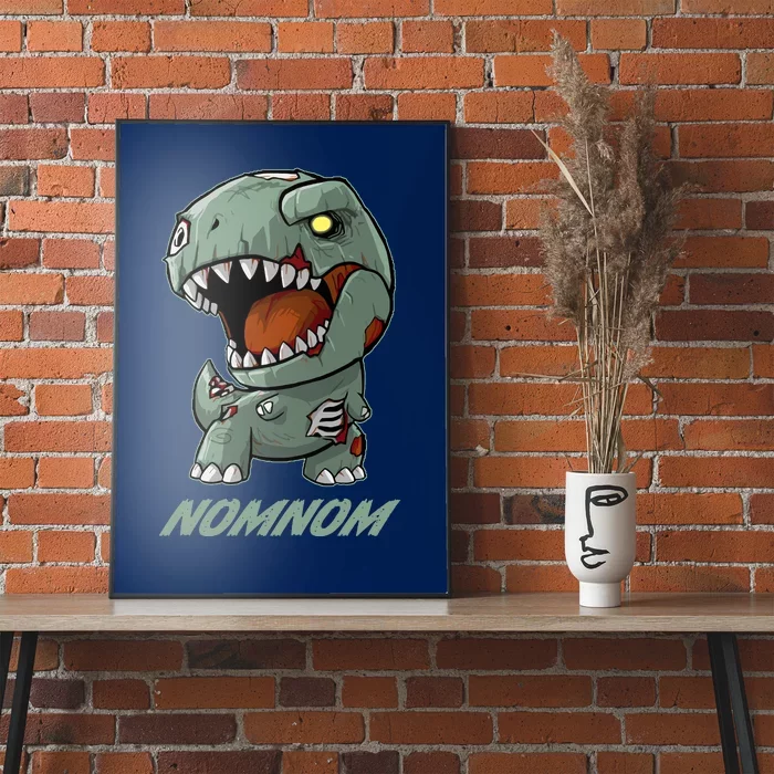 Halloween Zombie Trex NomNom Poster