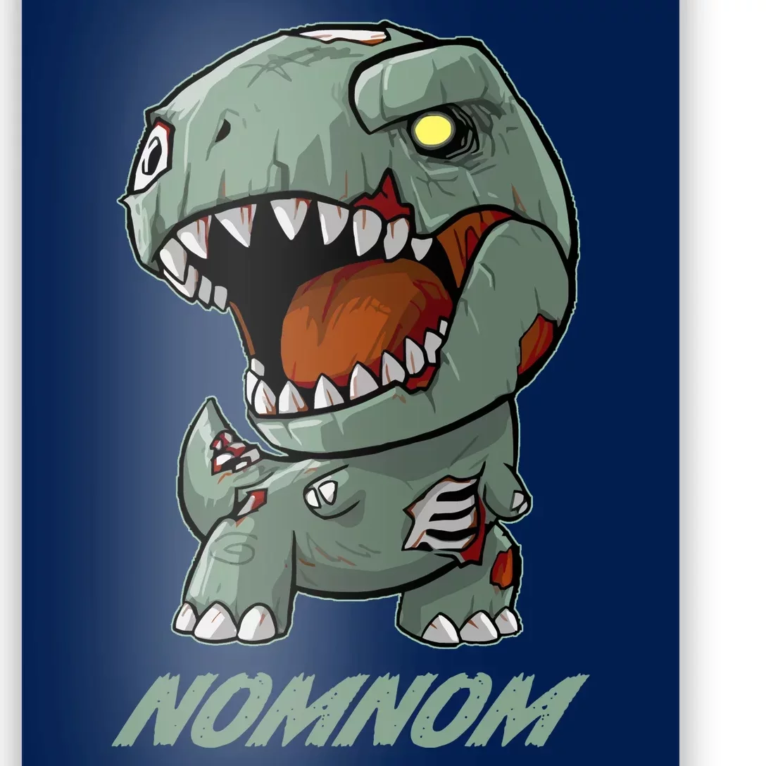 Halloween Zombie Trex NomNom Poster