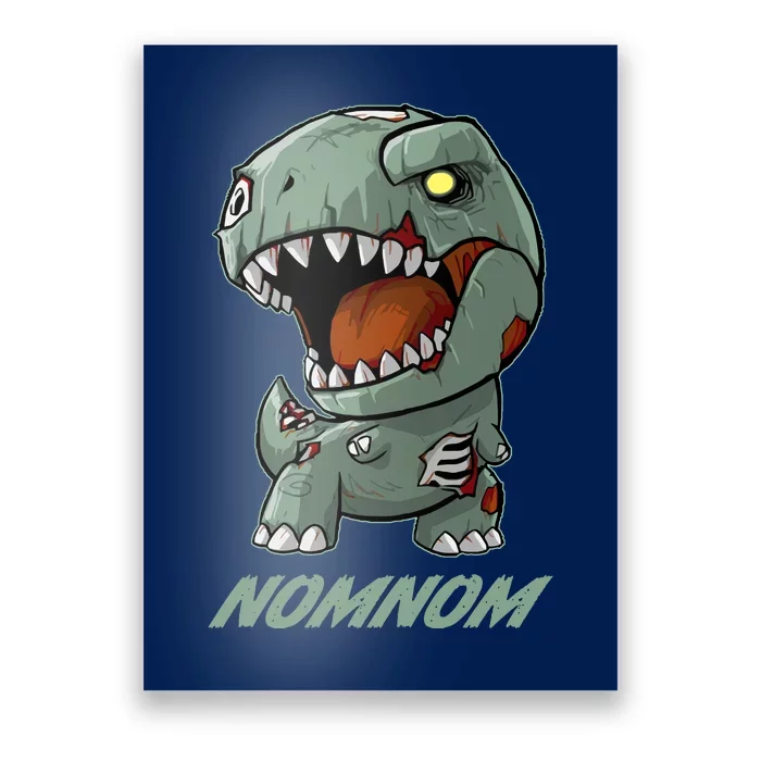 Halloween Zombie Trex NomNom Poster