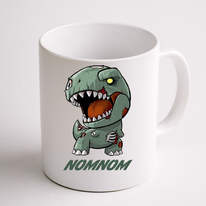 Halloween Zombie Trex NomNom Front & Back Coffee Mug