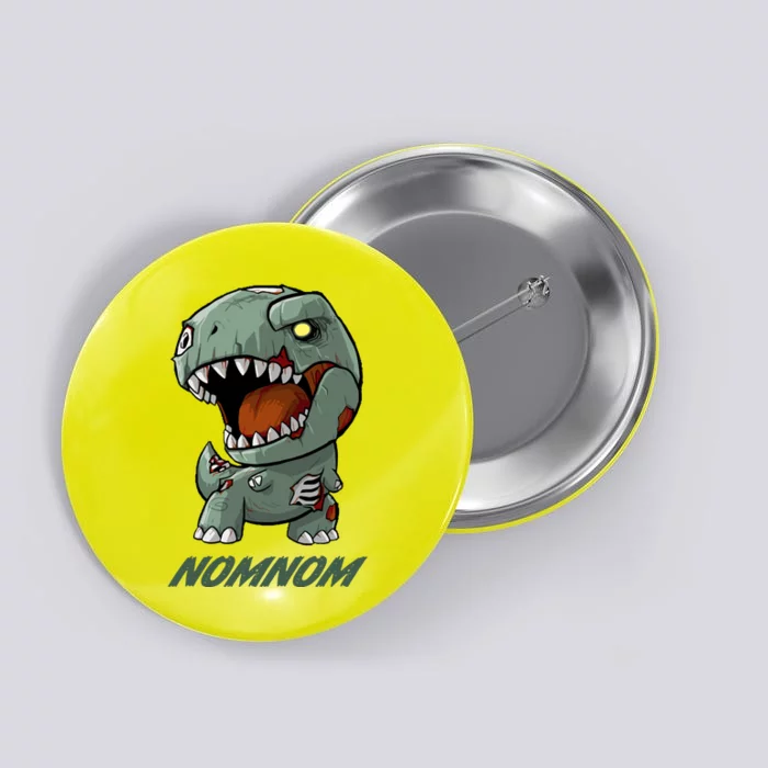 Halloween Zombie Trex NomNom Button