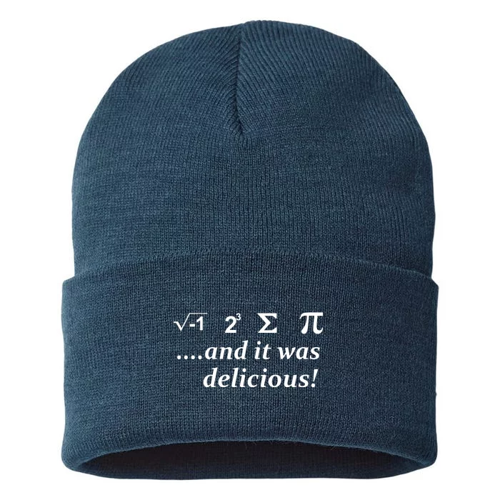 I 8 Sum Pi And It was Delicious! Sustainable Knit Beanie