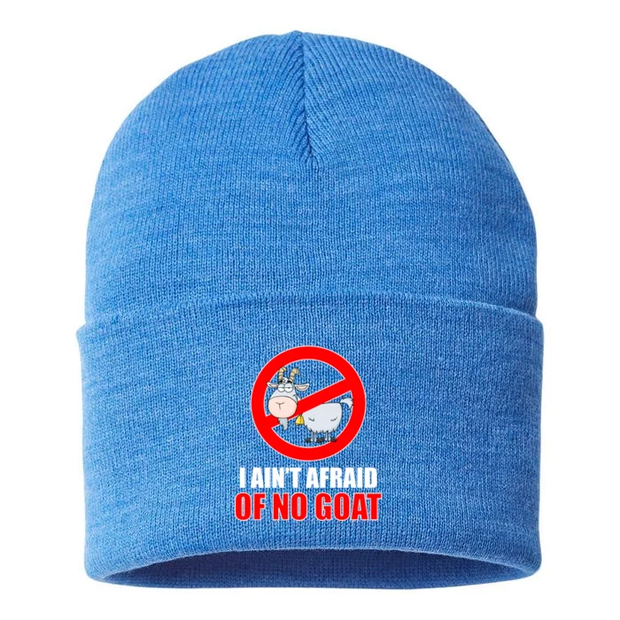 I Ain't Afraid of No Goat Chicago Sustainable Knit Beanie