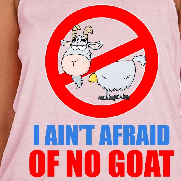 I Ain't Afraid of No Goat Chicago Women's Knotted Racerback Tank