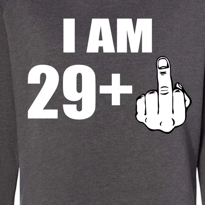 I Am 30 Middle Finger Womens California Wash Sweatshirt