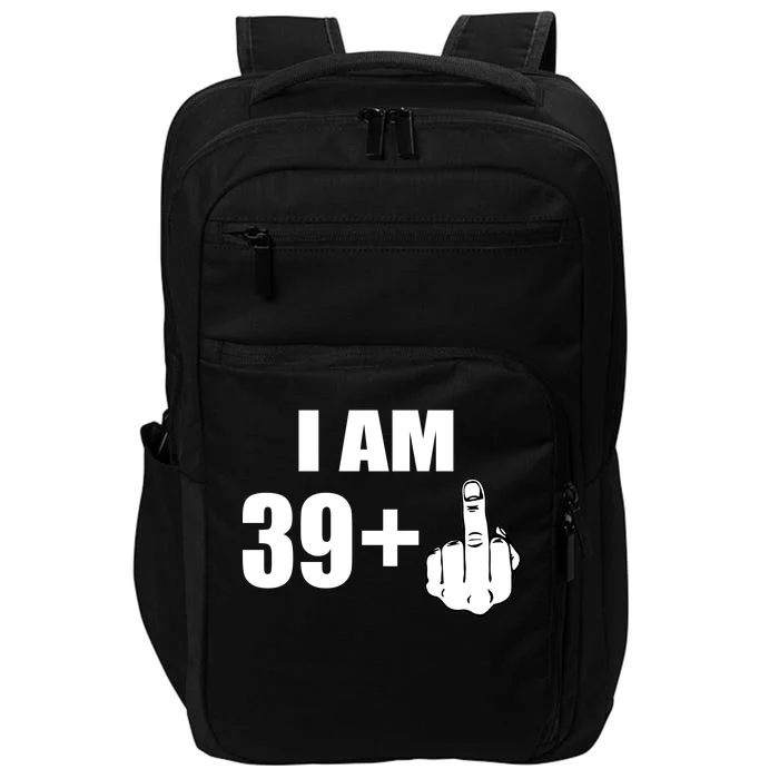 I Am 40 Middle Finger Impact Tech Backpack