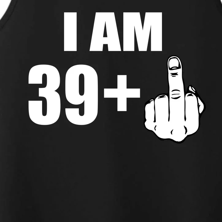 I Am 40 Middle Finger Performance Tank