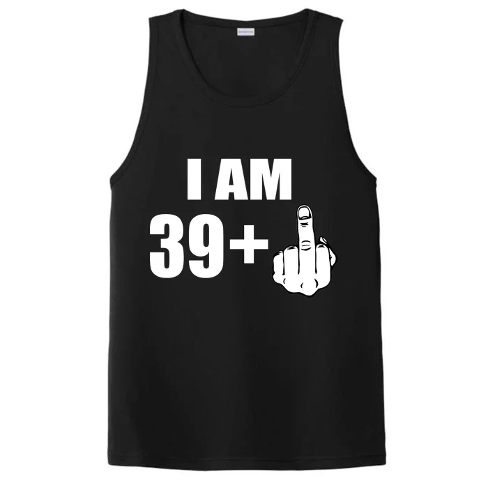 I Am 40 Middle Finger Performance Tank