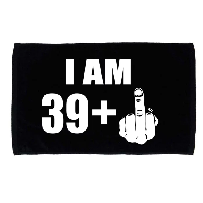 I Am 40 Middle Finger Microfiber Hand Towel