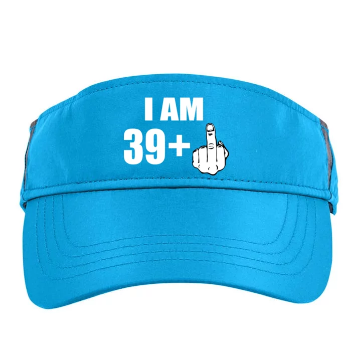 I Am 40 Middle Finger Adult Drive Performance Visor