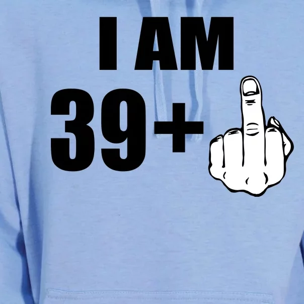 I Am 40 Middle Finger Unisex Surf Hoodie